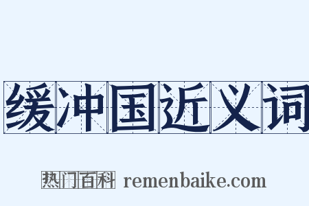 缓冲国近义词是什么意思的图片